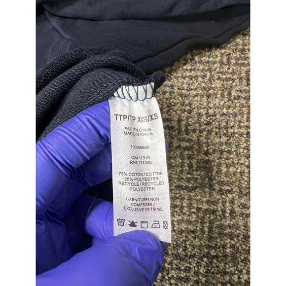 Garage Pullover Chopped Crew Sweater Women’s XXS/XS Soft Terry Blue NWT - Picture 8 of 10